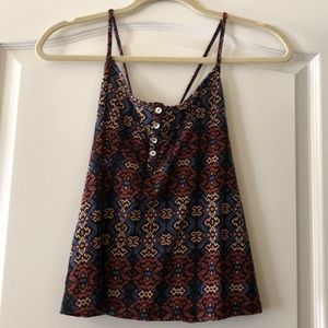 Black Aztec pattern tank